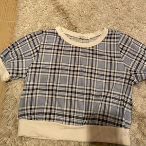 Caution to the wind plaid top